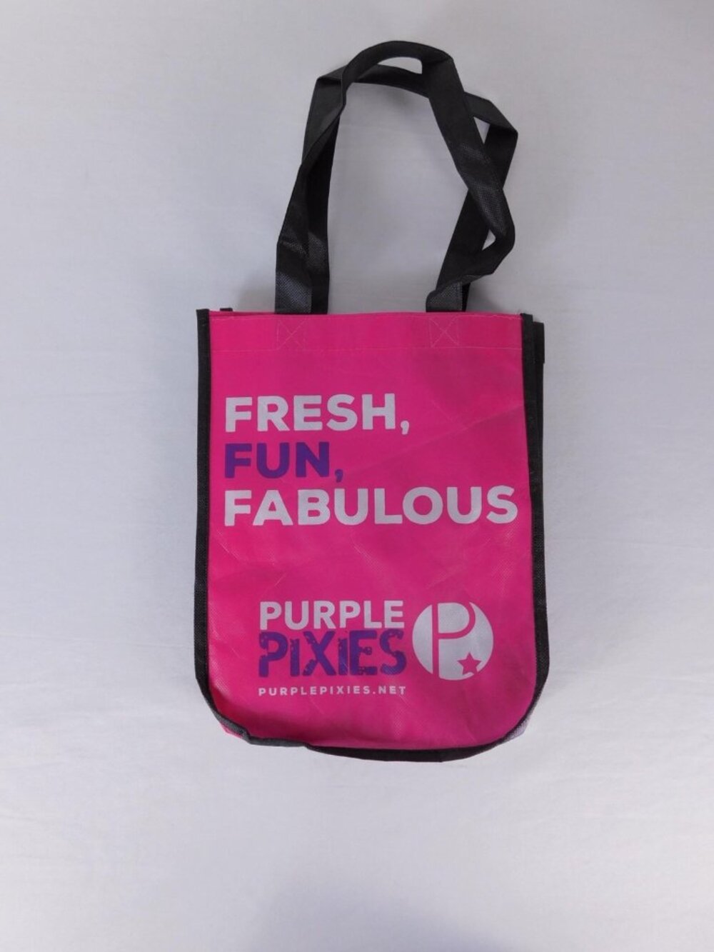 Purple Pixies Tote Bag Womens Medium Multicolor Graphic Fresh Fun Fabulous Eco